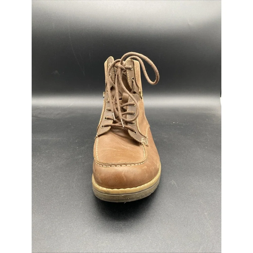 GBX Layne Mens Brown Lace Up Moc‎ Toe Leather Ankle Chukka Boots Size 12M